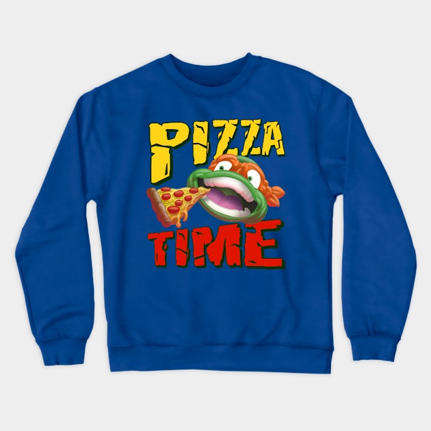 Pizza Time Crewneck Sweatshirt by JasonSutton